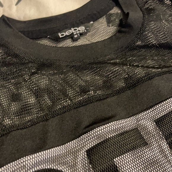 BEBE Sport mesh shirt Size M - Picture 9 of 9